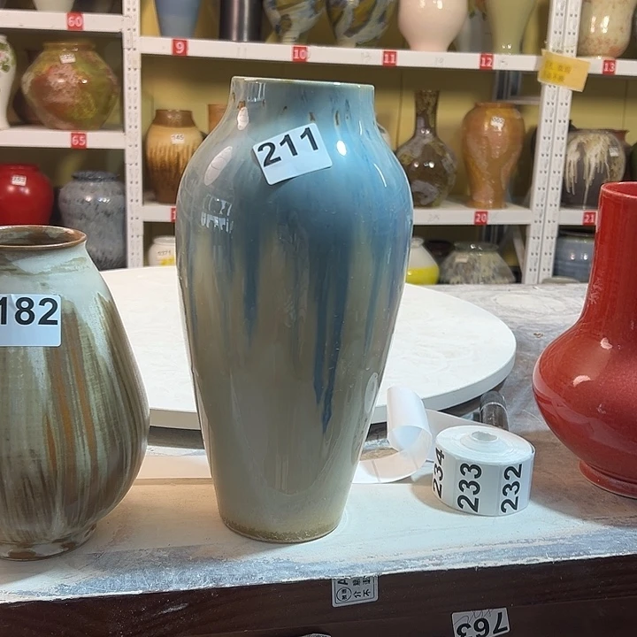 菜***m白泥花瓶口9，高30，211，摆件