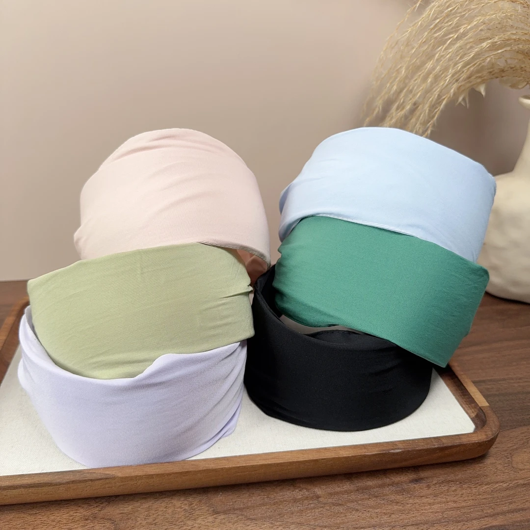 卡忙studio 韩系布艺宽边发箍纯色系夏季新款头饰气质复古头箍