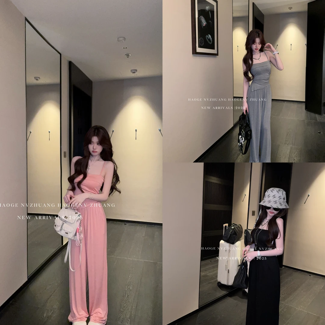 浩哥严选●超薄纸片人X4TZ0572A上衣+休闲裤预显瘦时尚韩版设计感