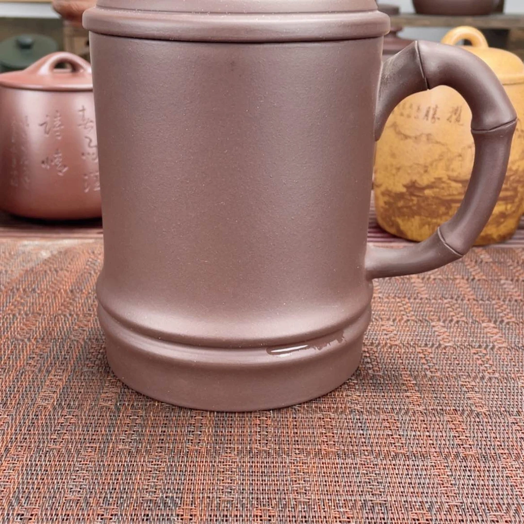 【闪购商品】紫砂茶杯宜兴原矿紫砂盖杯微瑕