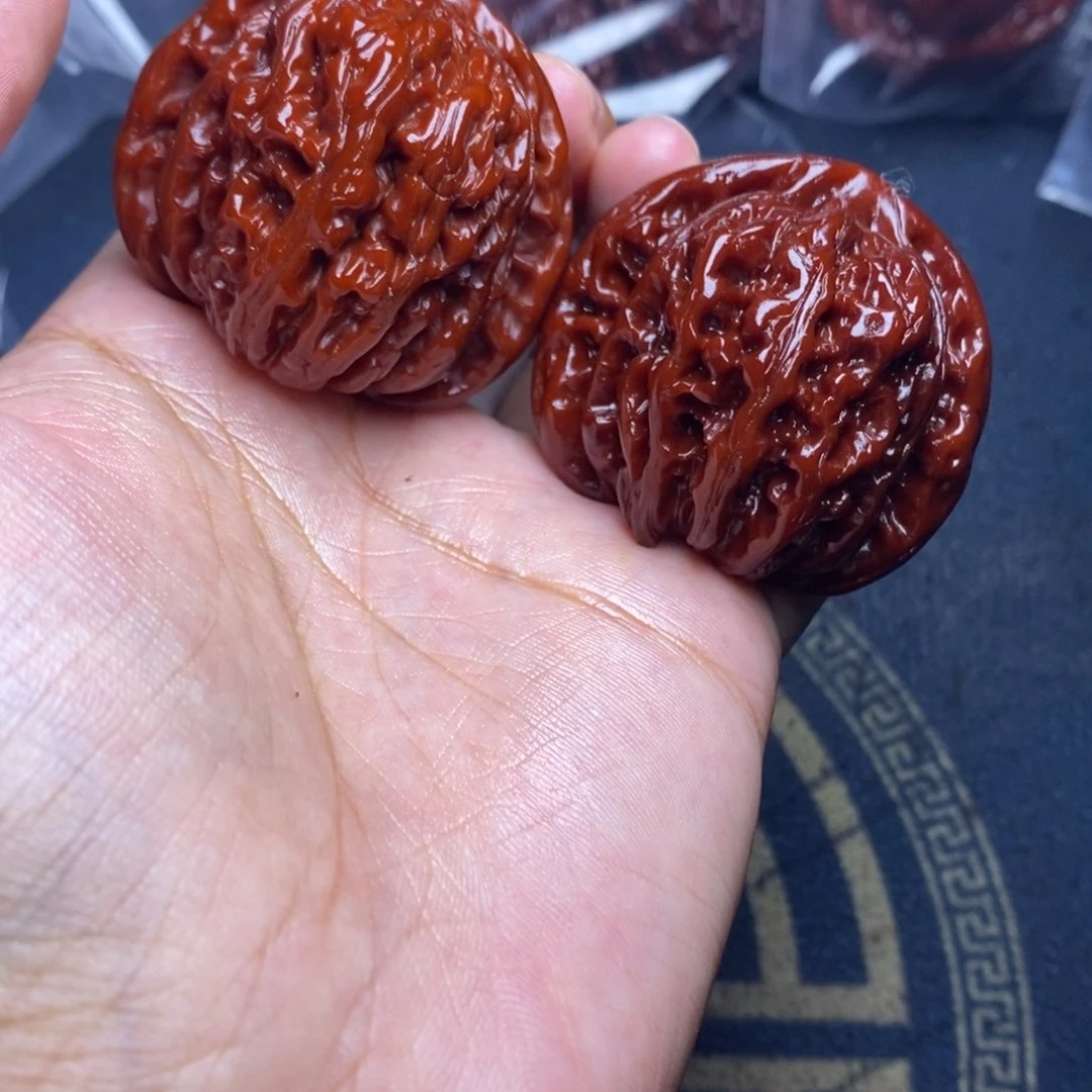 文玩核桃吊坠四座楼45 色差