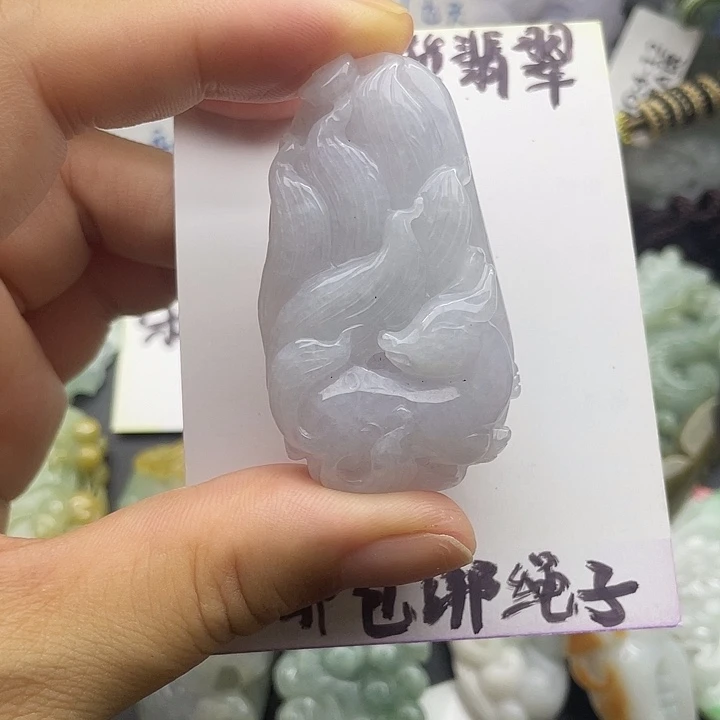 颈饰未镶嵌翡翠天然翡翠