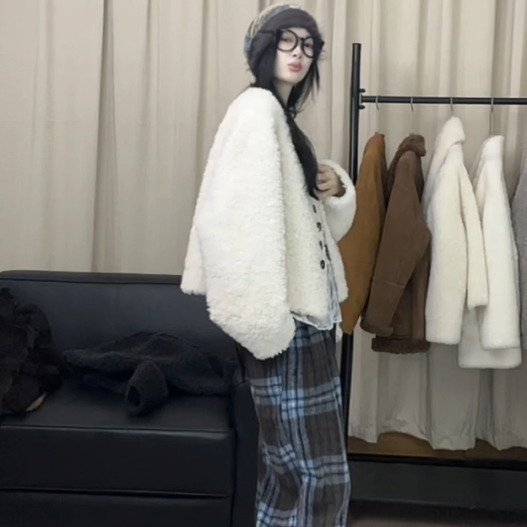 2503春秋季气质羊毛修身外套