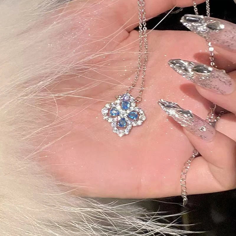 铜合金项链 四爷花开项链XL02（无礼盒）