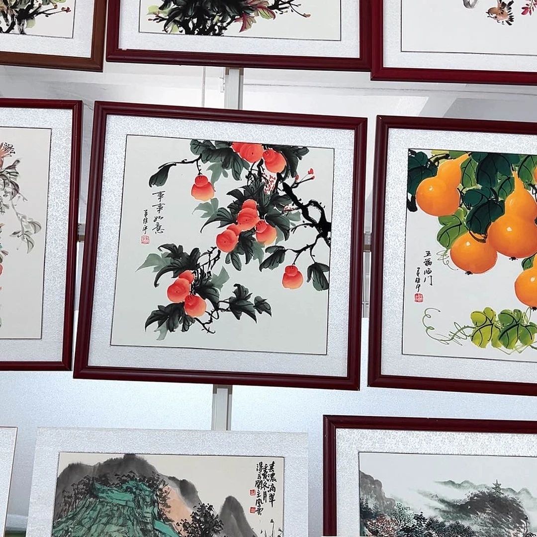 国画L*丽手绘保证假一罚万
