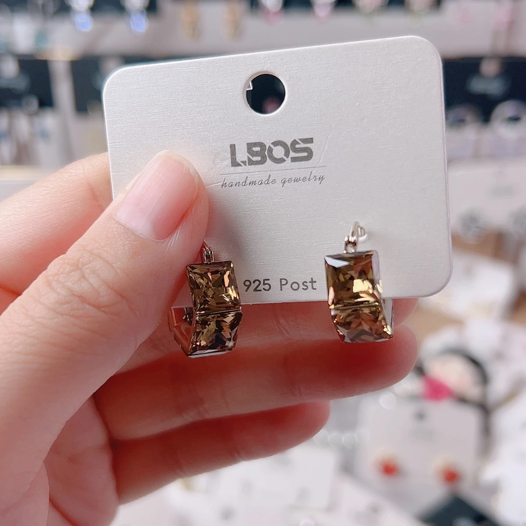 琉璃纯铜合金耳环的