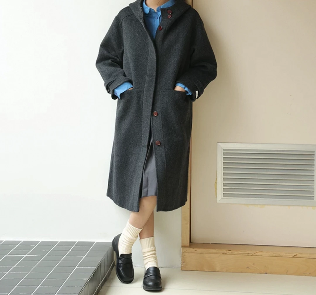 宋美丽家爆款带帽大衣