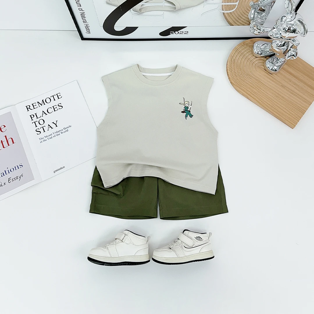 儿童装夏装背心套装无袖男童夏季2025新款 HZ25738 悠悠童话童装