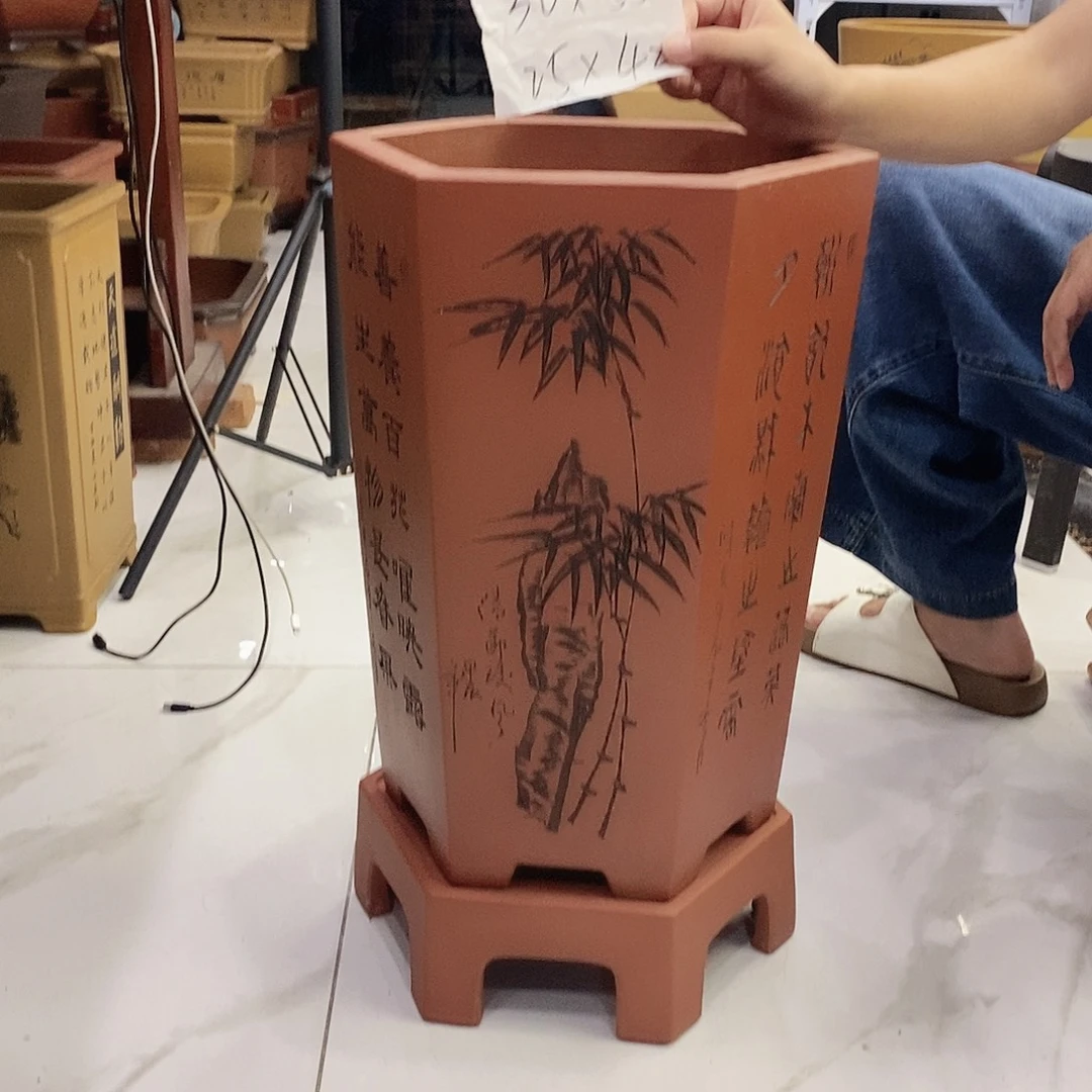 紫砂花盆紫砂花盆