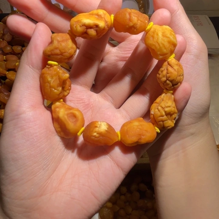 琥珀未镶嵌手链蜜蜡海漂手串