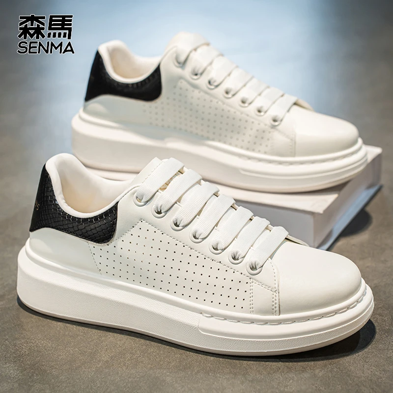 森马男鞋秋季透气高级感运动小白鞋男女同款潮鞋百搭休闲情侣板鞋