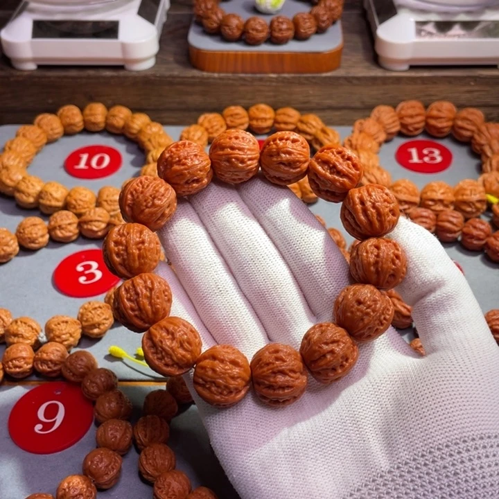 文玩核桃手串粗筋西瓜