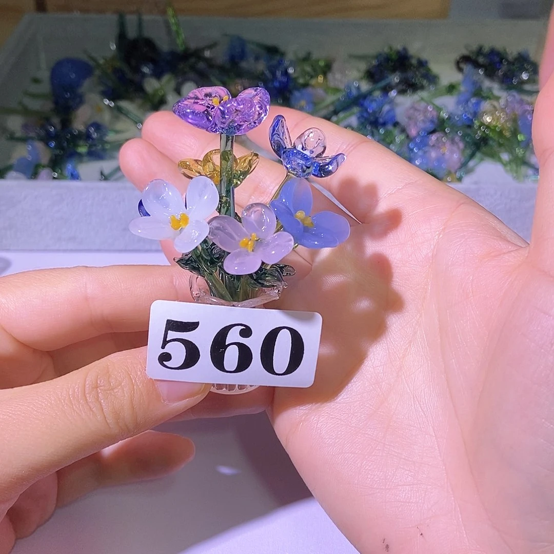 琉璃手工艺品560花盆