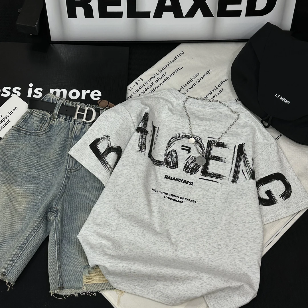 iu studio-【125cm-170cm】耳机潮牌短袖