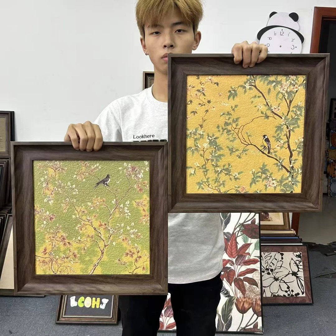 法式繁花与新中式兰花风格装饰画适用于客厅卧室等空间4040
