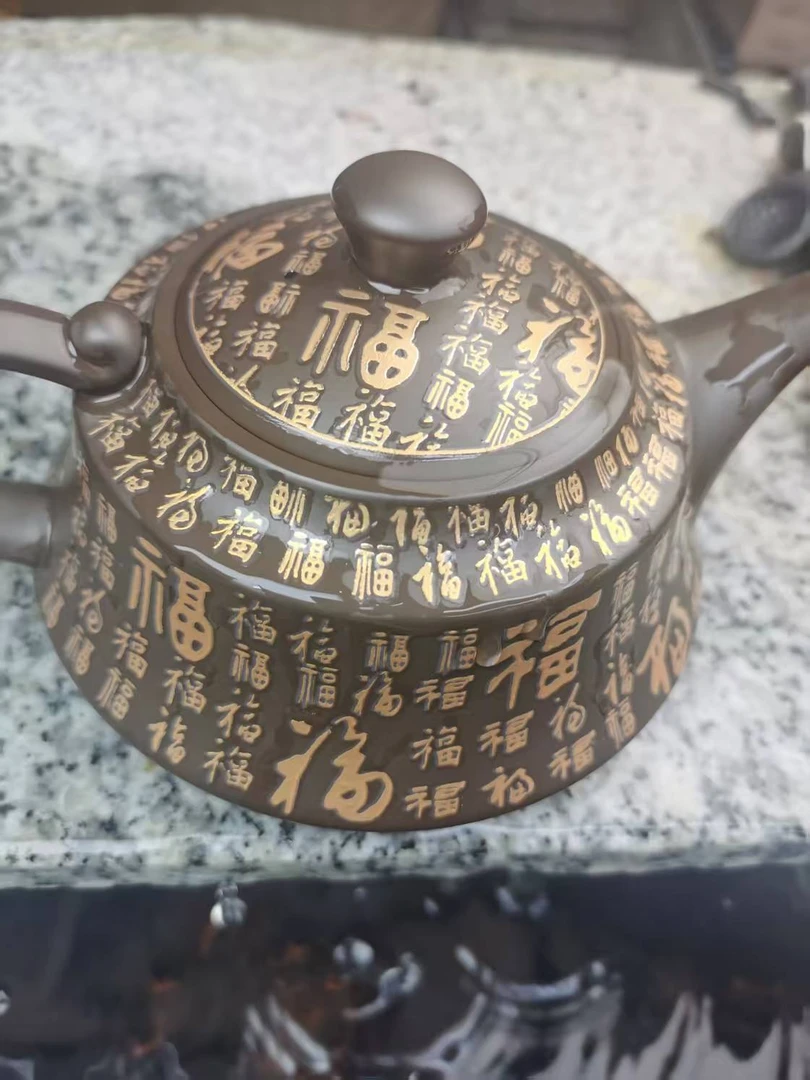 变色百福凤鸣如意壶