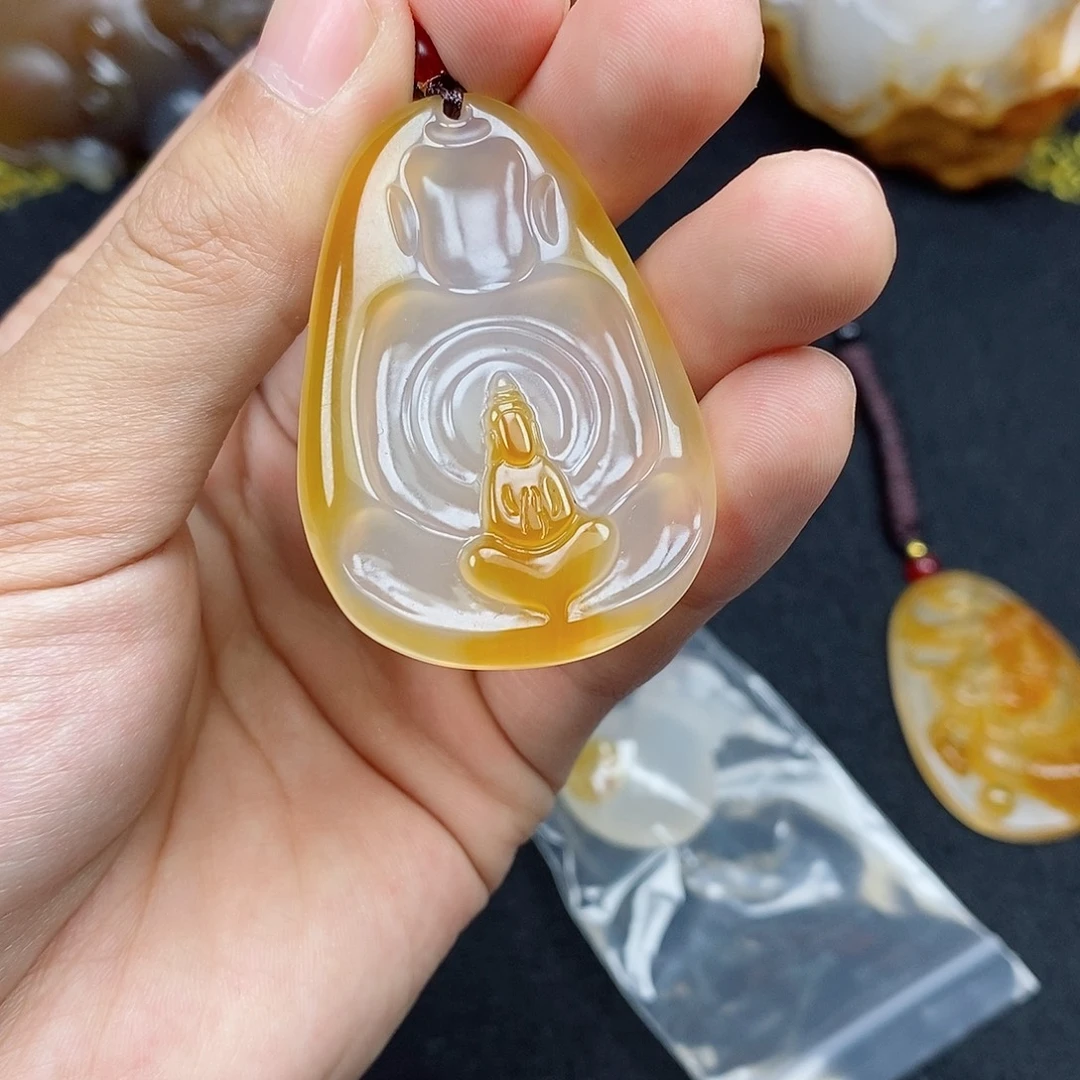 菩***轮玛瑙/玉髓未镶嵌珠宝奇石