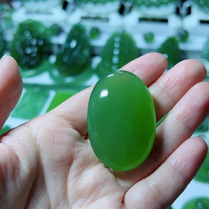 蛇纹石玉未镶嵌手把