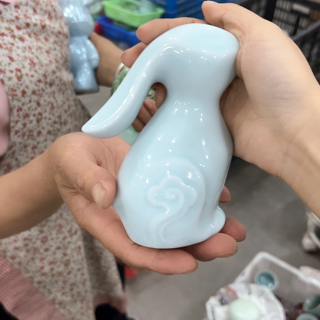 龙泉云间青瓷小米茶器