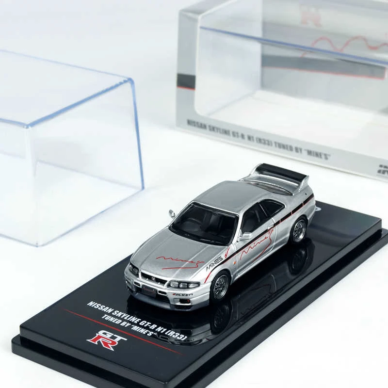 INNO 1:64 天际线 SKYLINE GTR R33 Tuned by mines 合金汽车模型