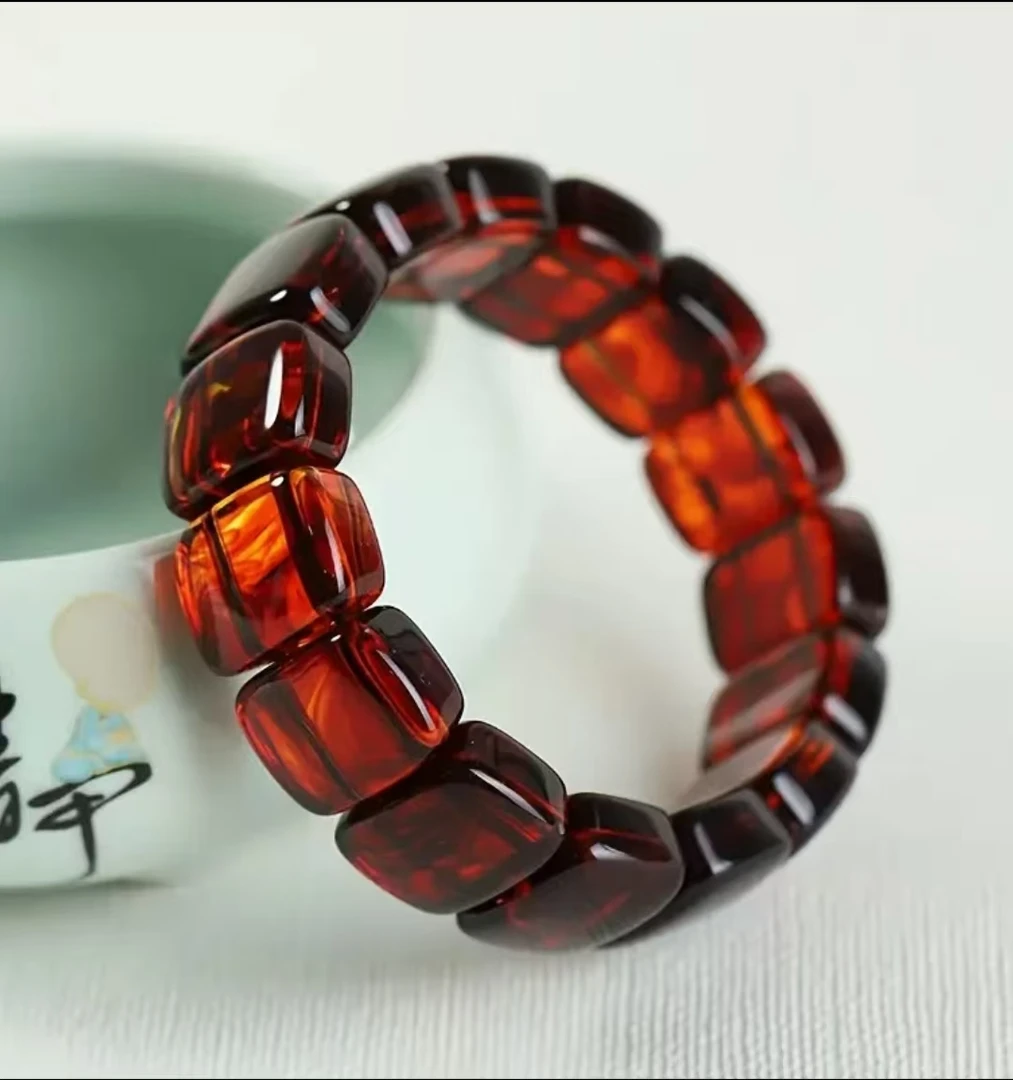 非金属珐琅手链 ys-375 血丝珀精品手串手持 无礼盒