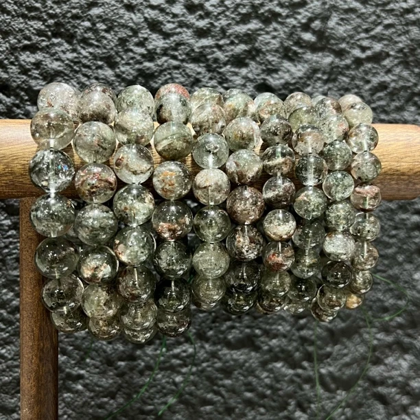 【月月家】U054天然绿幽灵单圈手串 多样性发其一