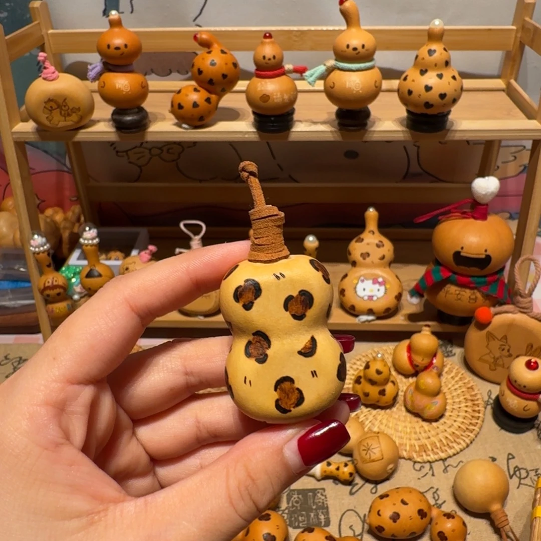 木夹扁葫芦 豹纹 小尺寸