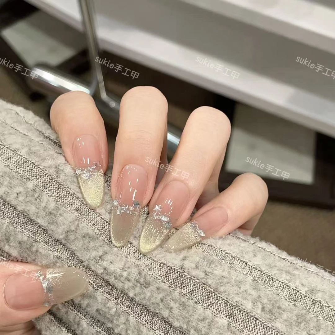 【北极星】夏季温柔款温柔轻奢穿戴甲高级纯手工气质ins风