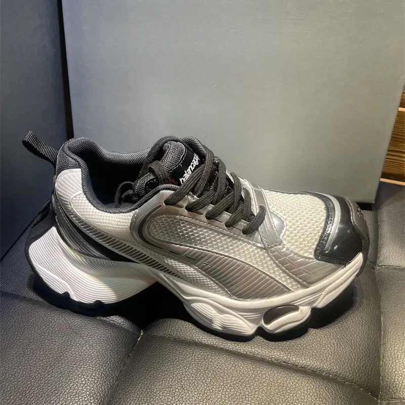 【欧洲站】熊家新款厚底老爹鞋情侣款男女运动休闲鞋显瘦做旧复古风