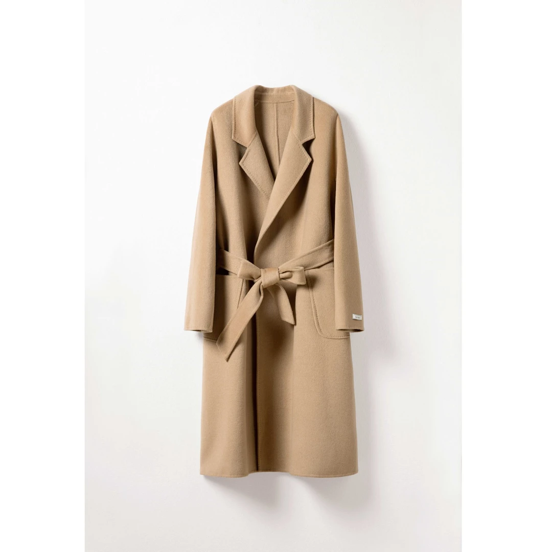 【俞俞专属】100羊毛双面呢毛呢外套气质时尚百搭毛呢大衣AL3001