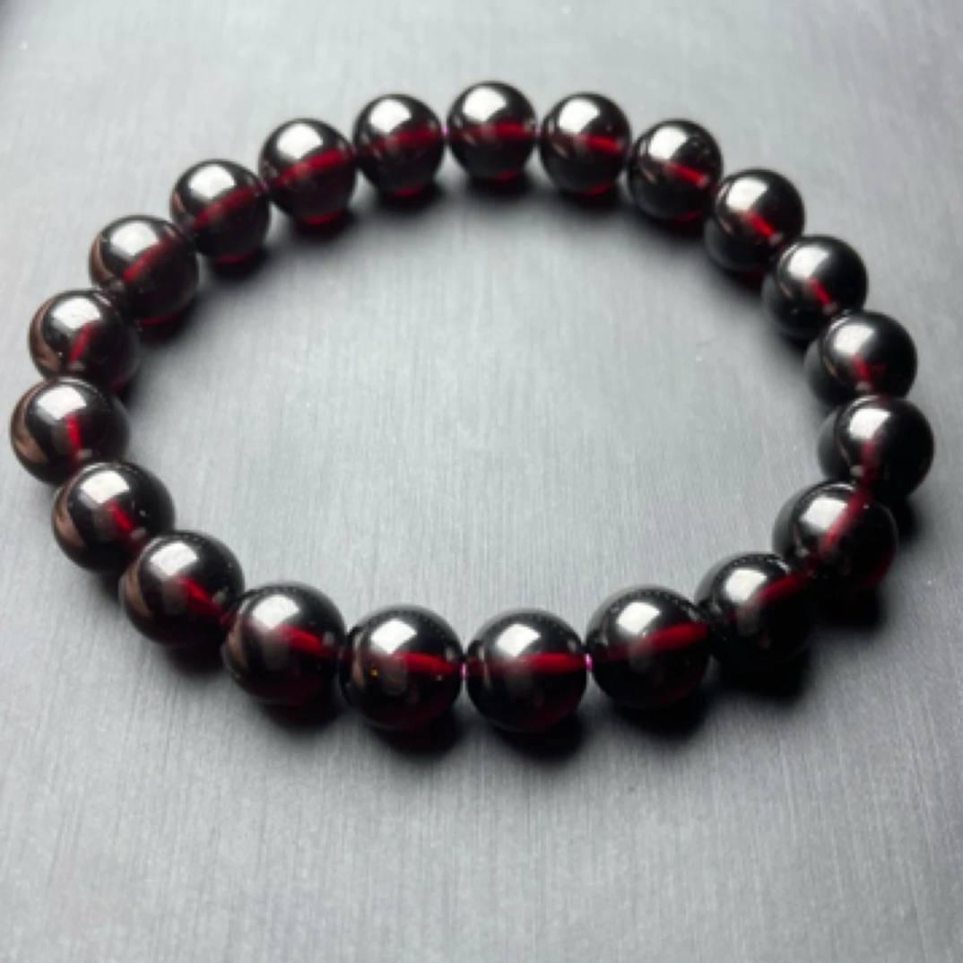 9.0MM福利天然酒红石榴石单圈