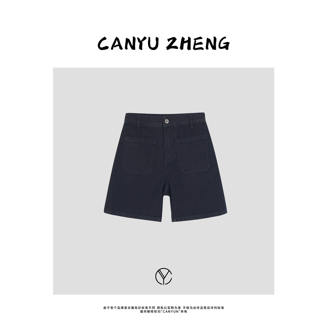 CANYU精选 ‘’原牛色‘’土耳其牛仔短裤 肌理感直筒百搭五分牛仔裤