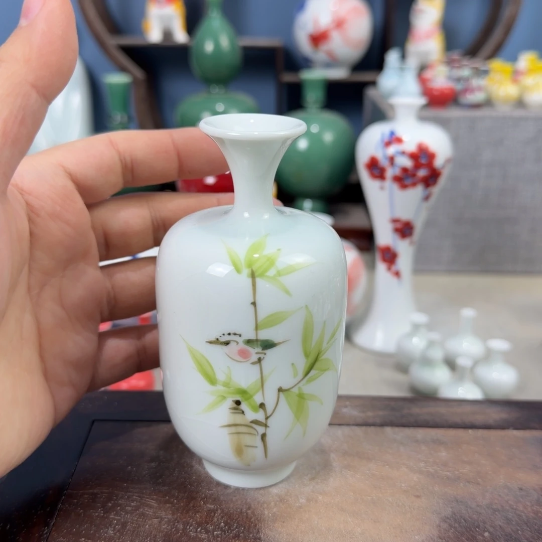 陶瓷手工小花器摆件