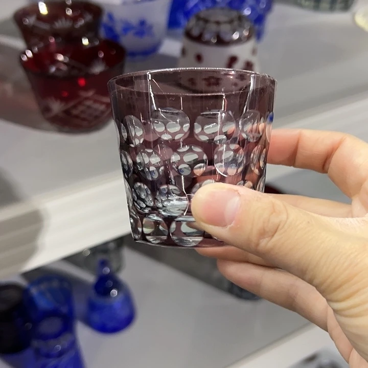 手柄款水晶玻璃微瑕一个