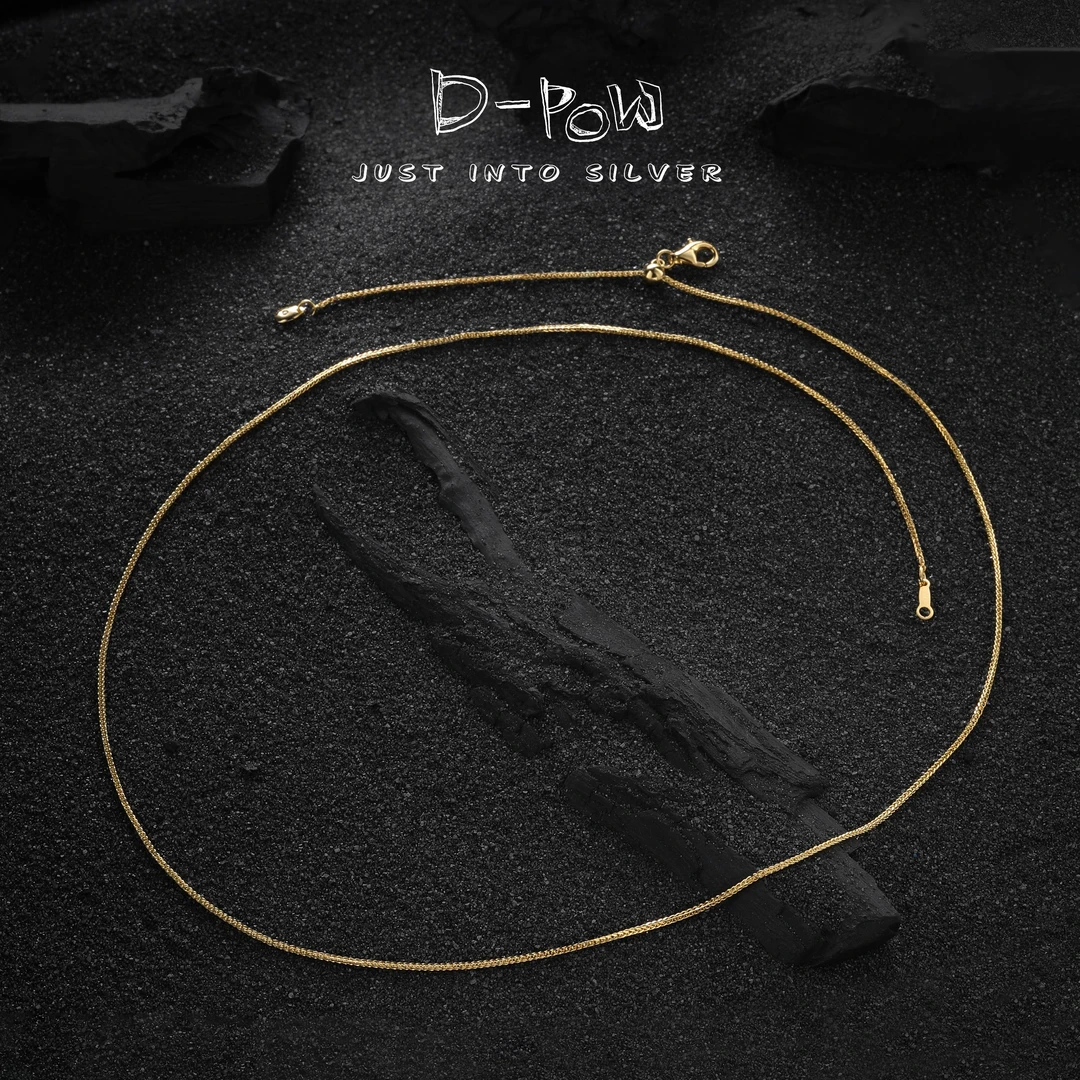 灯小炮 链子925银 项链（60cm）（8283）（单链）气质轻奢时尚百搭