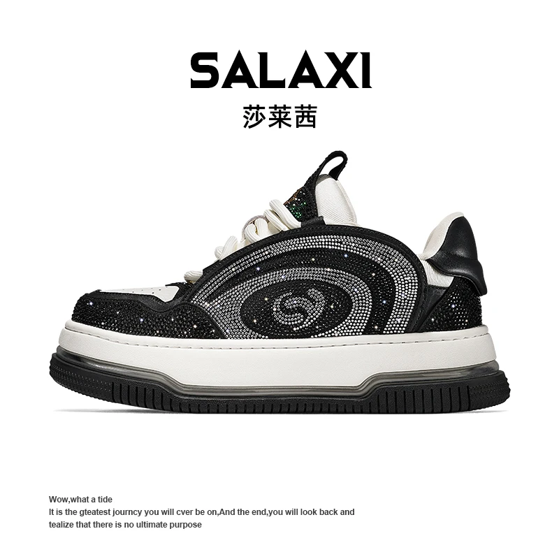 SALAXI/莎莱茜 2025秋季新品重工烫钻轻奢潮鞋个性男女高端休闲鞋