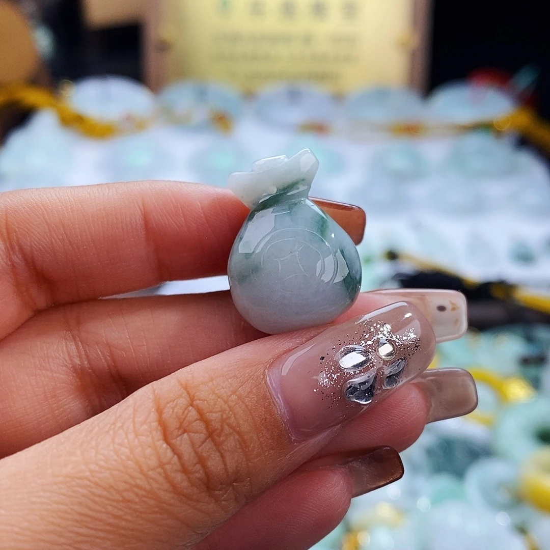 翡翠未镶嵌毛衣链3726