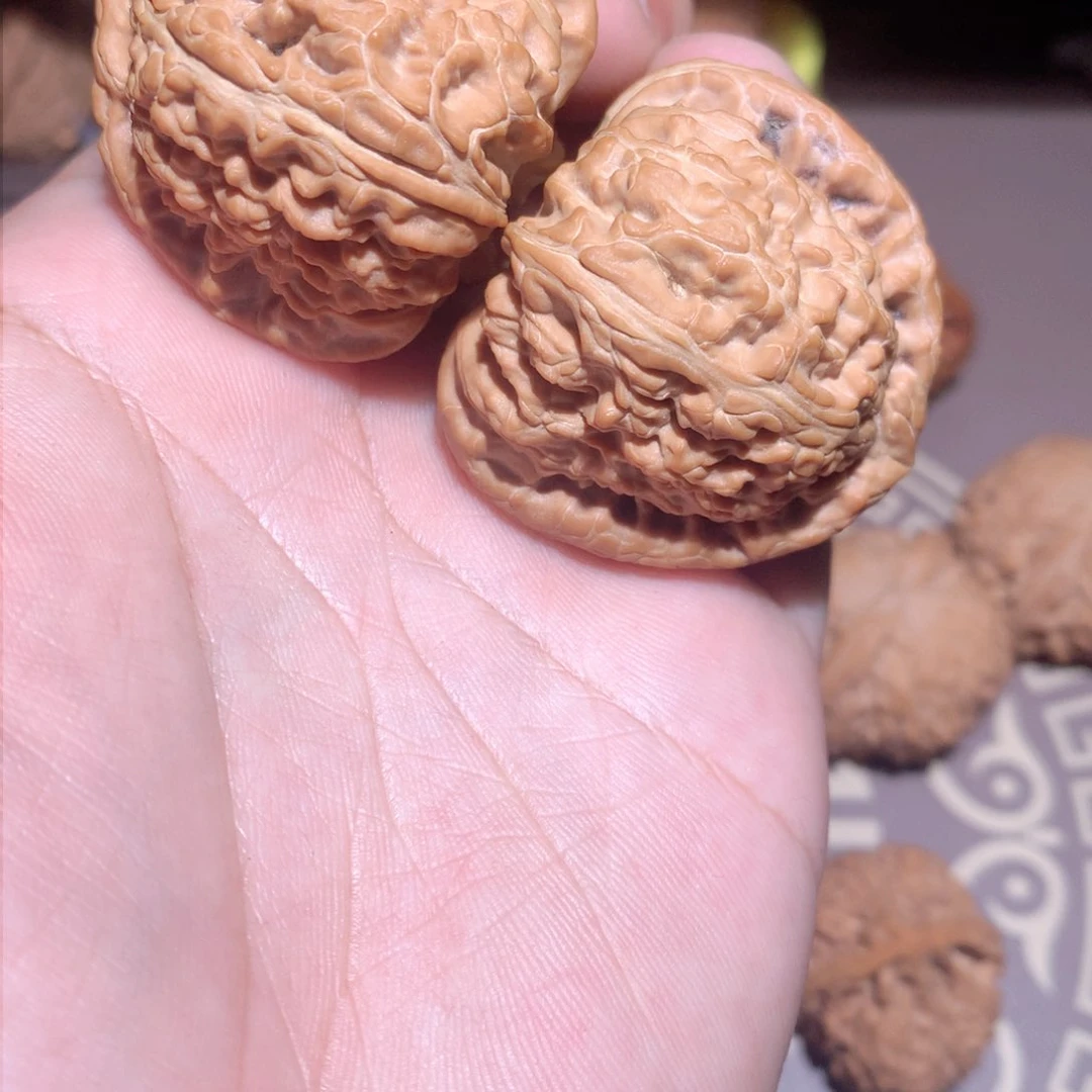 吊坠文玩核桃白狮子