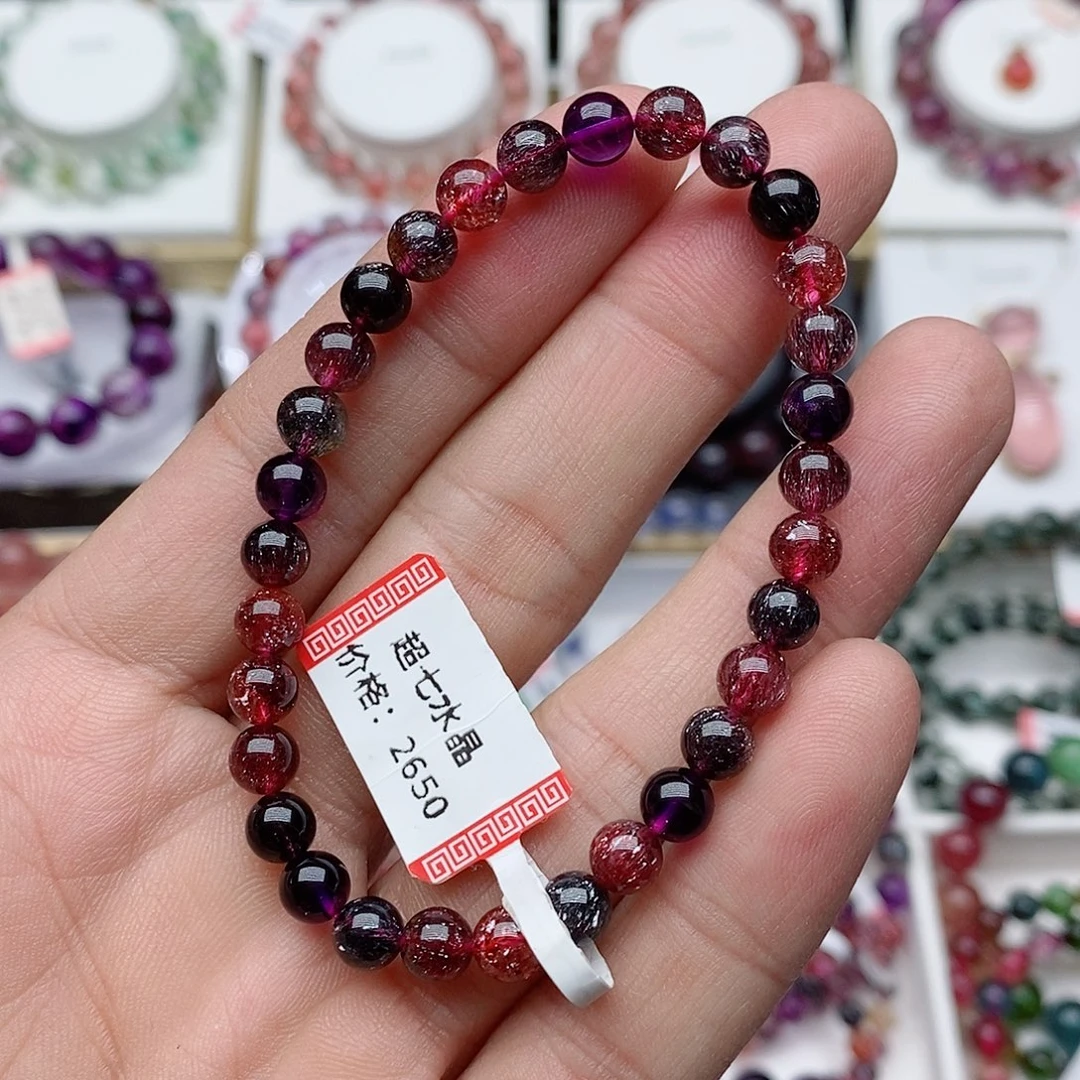 水晶未镶嵌手链水晶单圈手链未镶嵌