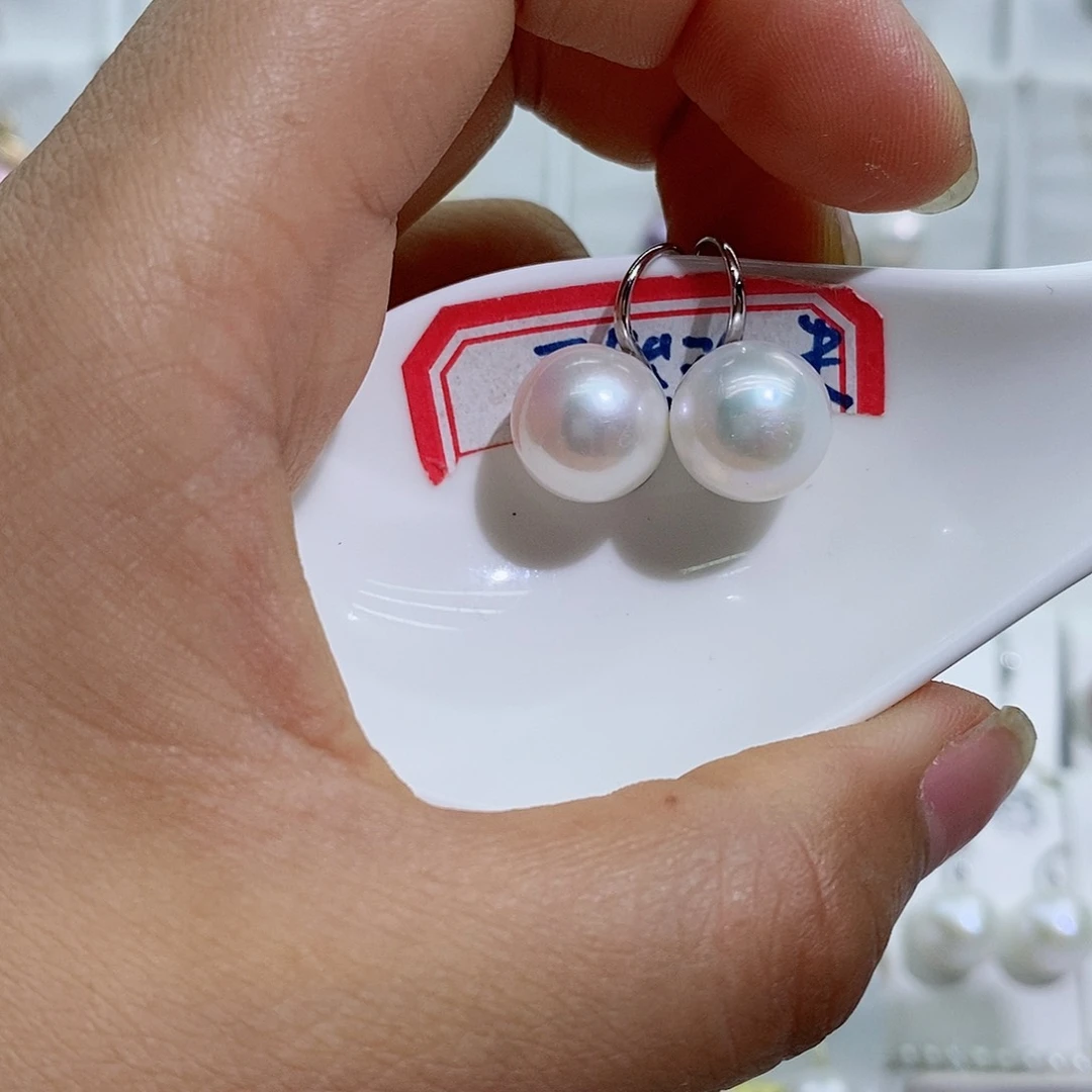 淡水珍珠银S925镶嵌吊坠(赠链)