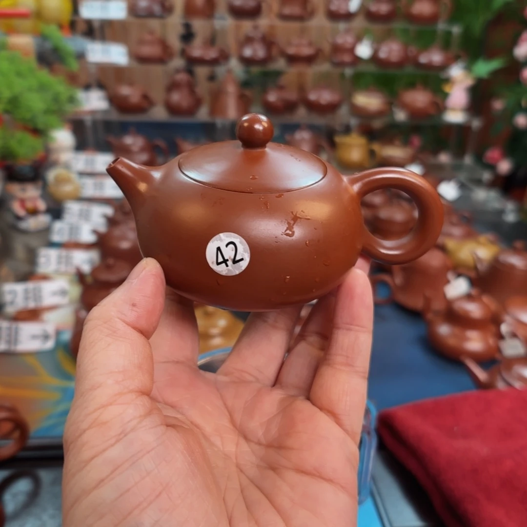 茶壶朱泥老**海朱泥茶壶微瑕