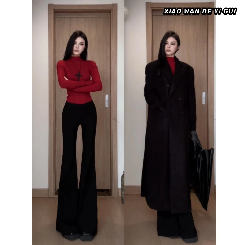 新年红色德绒打底衫女秋冬内搭短款上衣辣妹紧身显瘦加绒保暖T恤