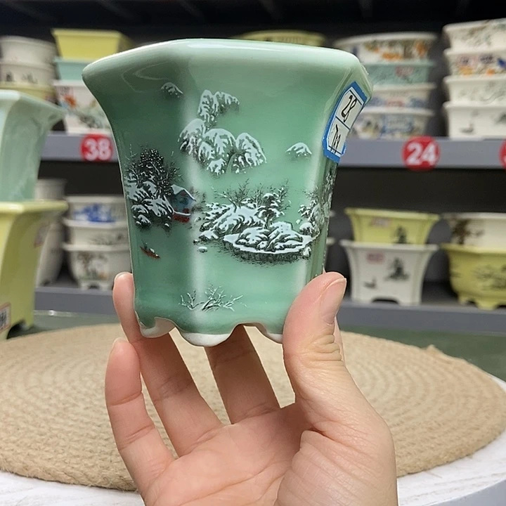 紫砂宜兴紫砂花盆