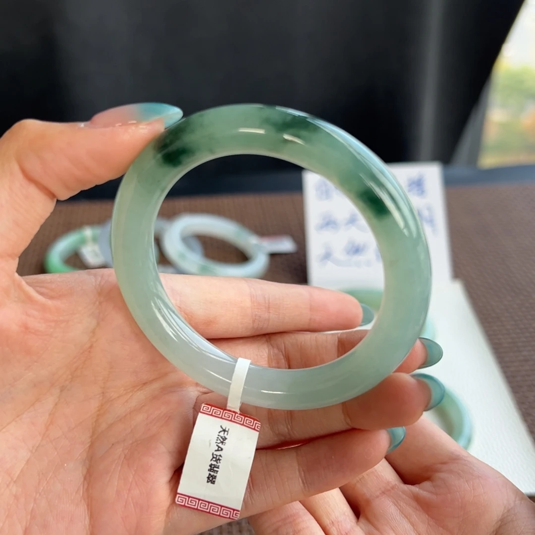 翡翠未镶嵌手镯43号 54.5