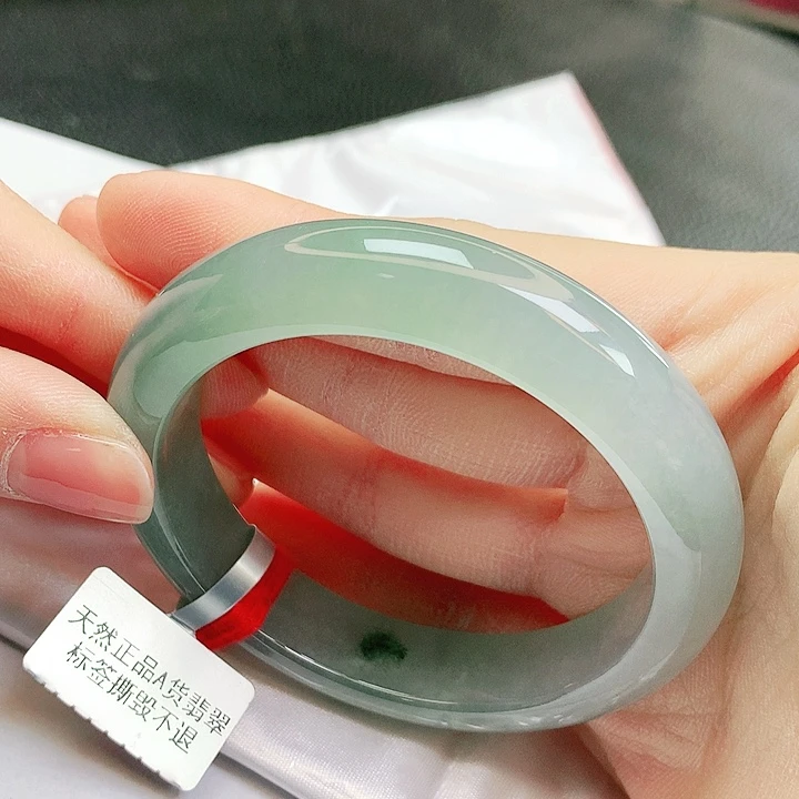 翡翠未镶嵌手镯缅甸天然a货翡翠手镯