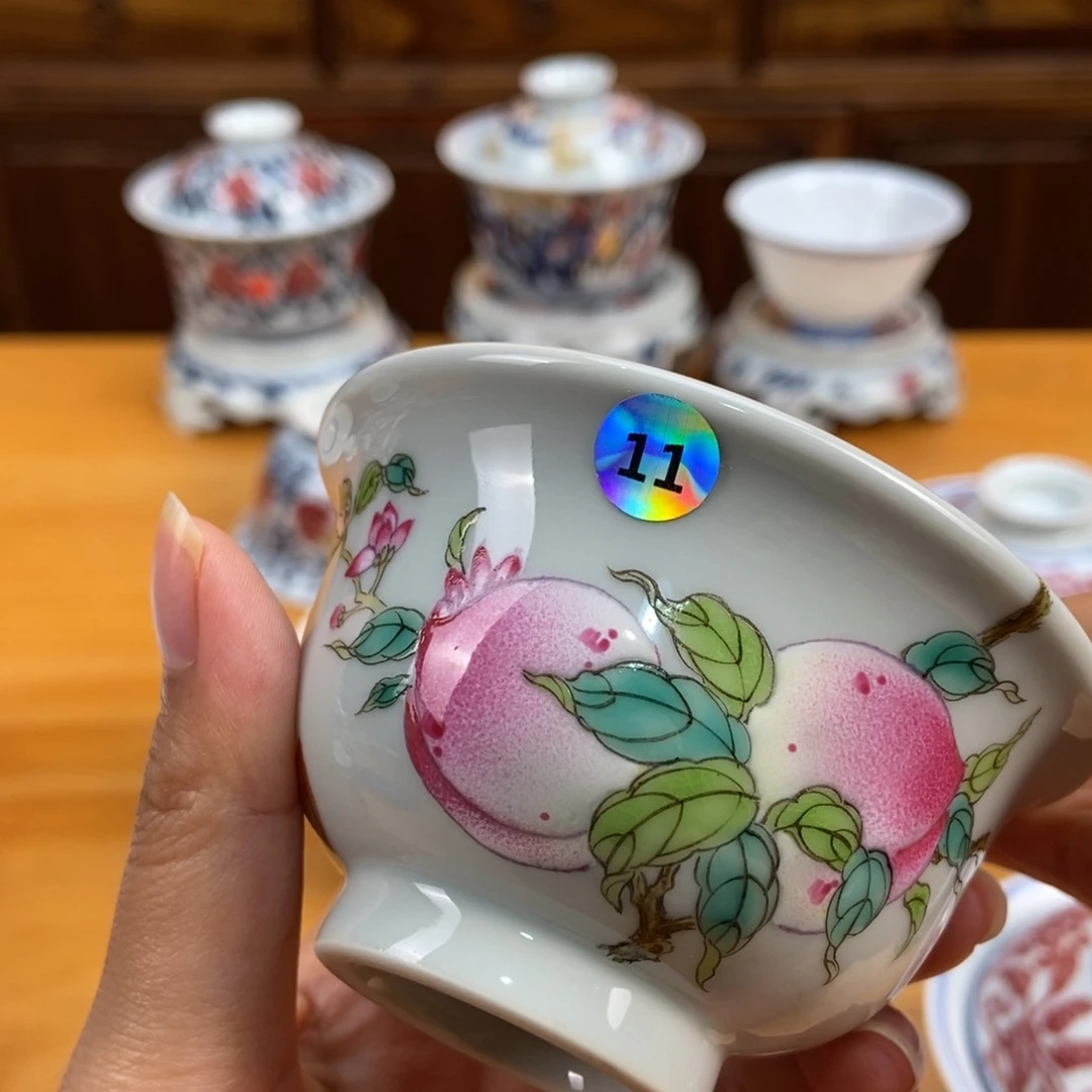 手绘现代茶具非古董