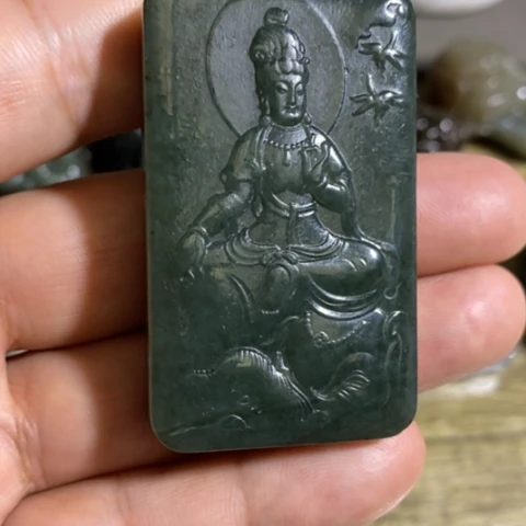 和田玉未镶嵌挂件