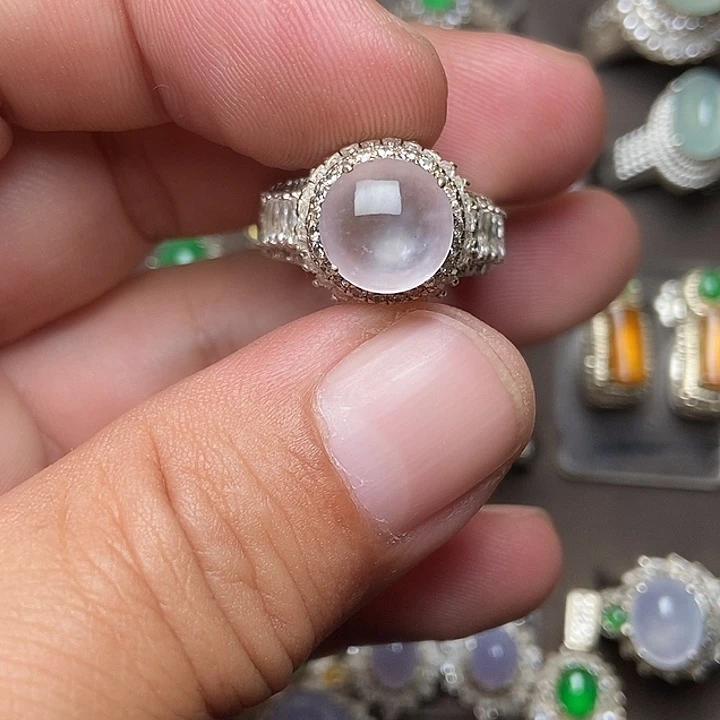 未镶嵌定制翡翠戒指