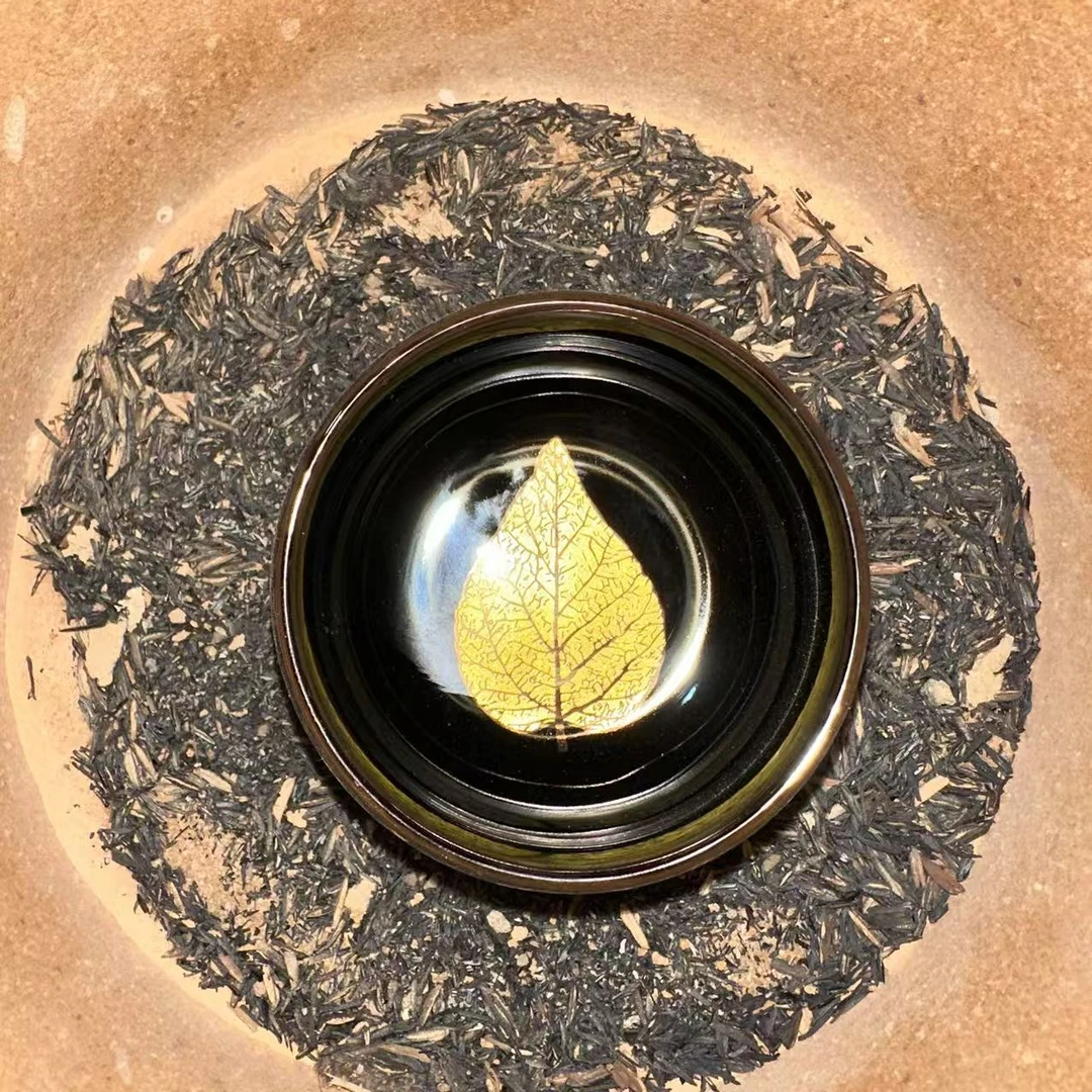 (茶具）乌金木叶茶杯 黑