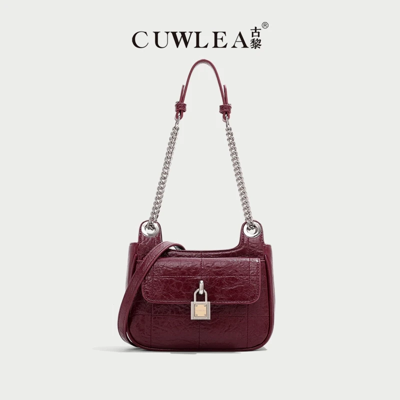 【CUWLEA/古黎】2024年新款单肩斜挎手拎包GL-6225（送礼盒）